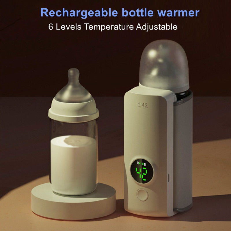 Portable Wireless Baby Bottle Warmer USB Rechargeable